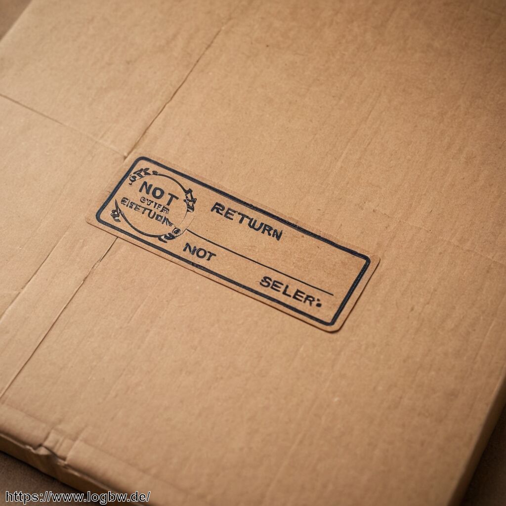Bedeutung des Vermerks Not Return Not Seller auf internationalen Versandlabels