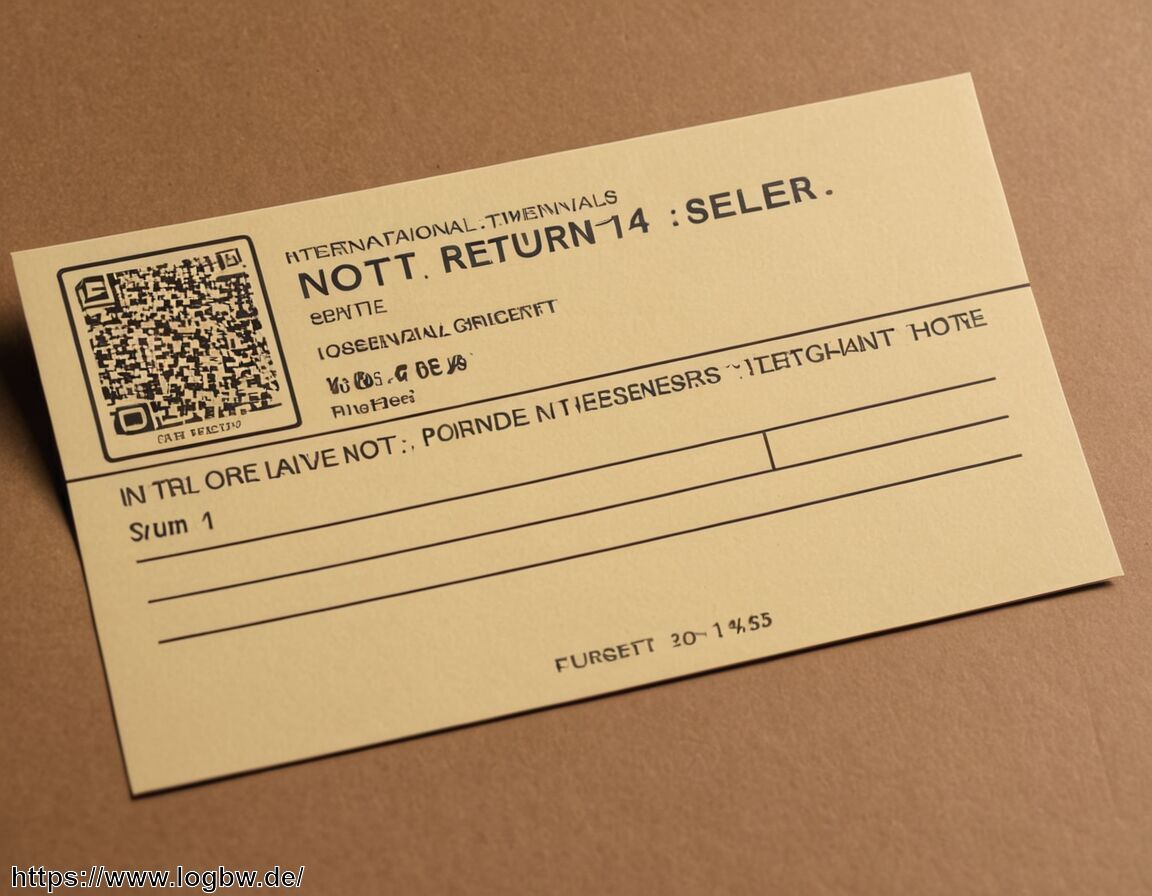 Wer die Adresse auf dem Paket besitzt und warum das wichtig ist - Bedeutung des Vermerks Not Return Not Seller auf internationalen Versandlabels